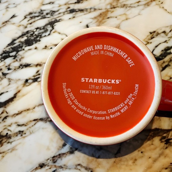 Starbucks Coffee Mug Cup 2020 Red Classic Mermaid Green Logo 12 oz. - Picture 4 of 7